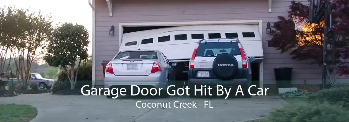 Garage Door Got Hit By A Car Coconut Creek - FL