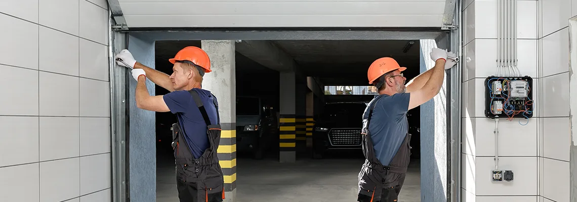 Wooden Garage Door Frame Repair in Coconut Creek, Florida